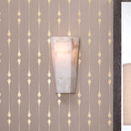 Alabaster Large Hexagonal Sconce
