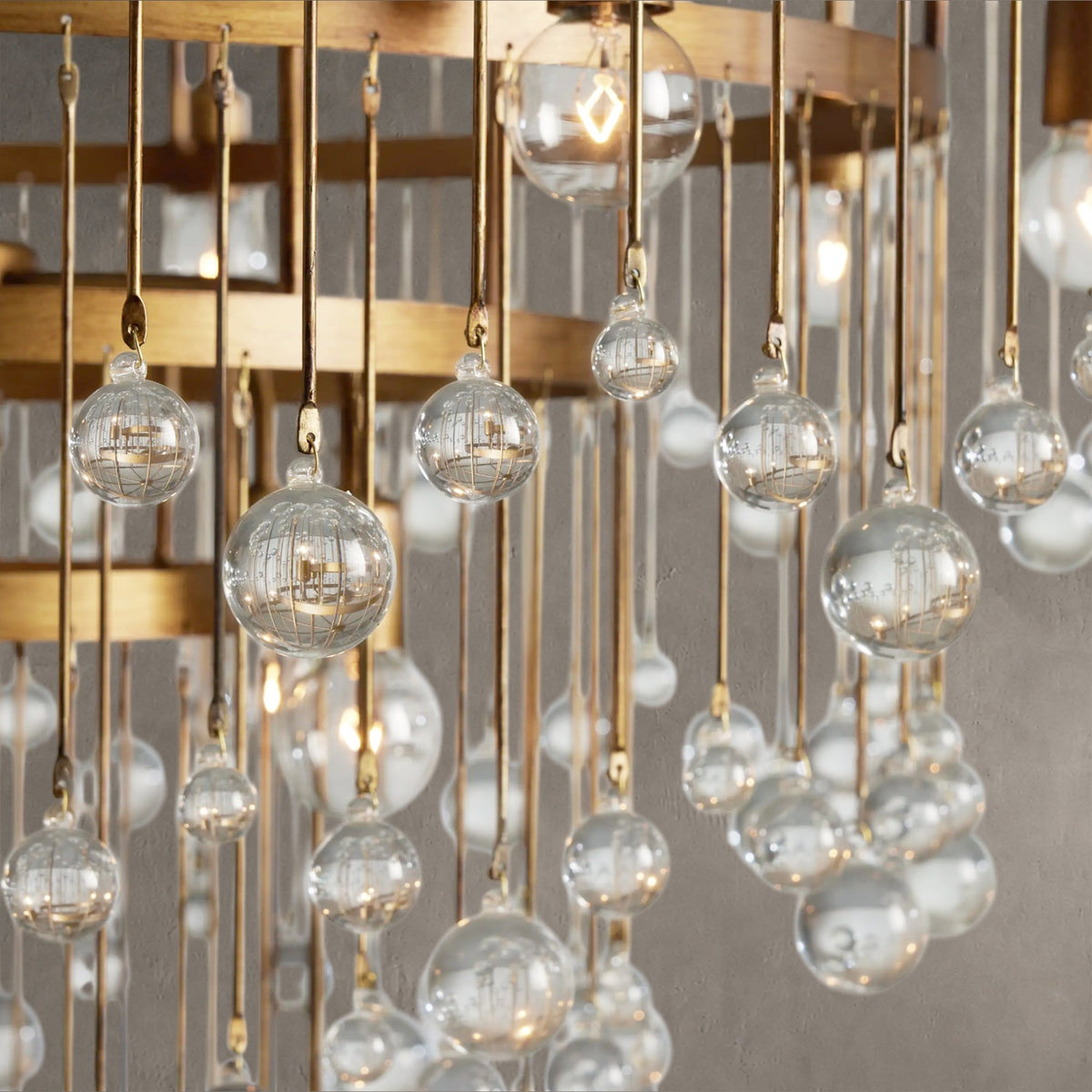 Aubrey Crystal Ball Round Chandelier 5 Light / 8 Light