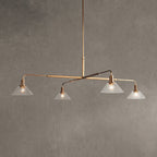 Theron Glass Round Chandelier 30'' 52''
