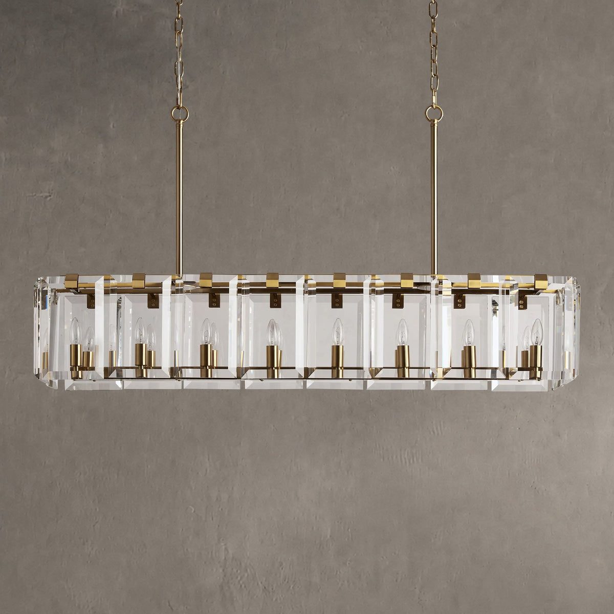 Amaya Rectangular Chandelier 12/16 Light