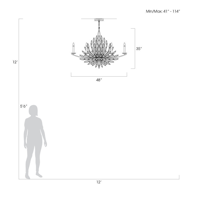 Lily Buds Candle Chandelier