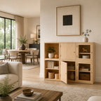 Modular Light Wood Storage Cube