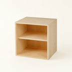 Modular Light Wood Storage Cube