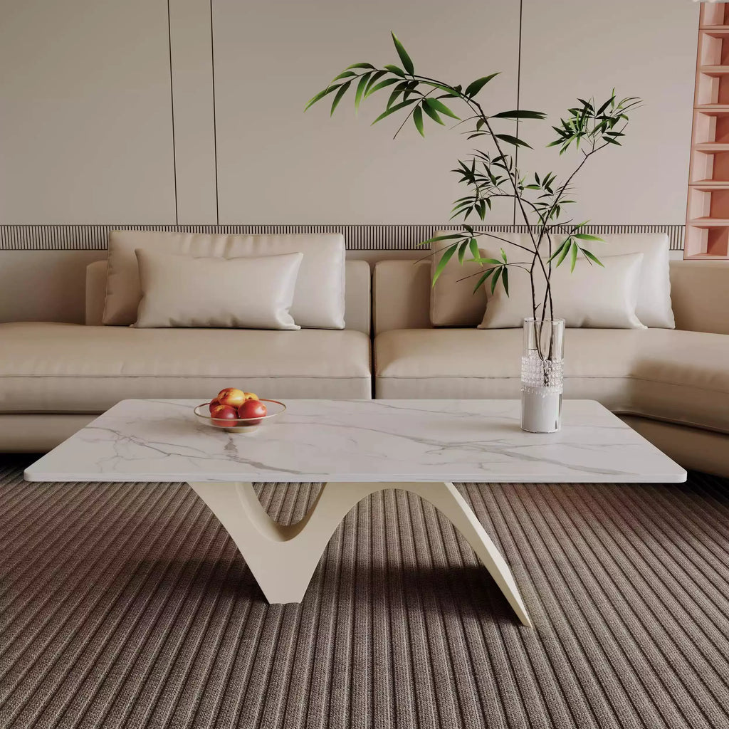 Oval Dark Wood Statement Coffee Table