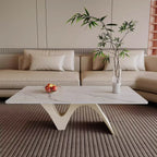 Oval Dark Wood Statement Coffee Table
