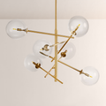 Modern Roscoe Glass Ball Chandelier