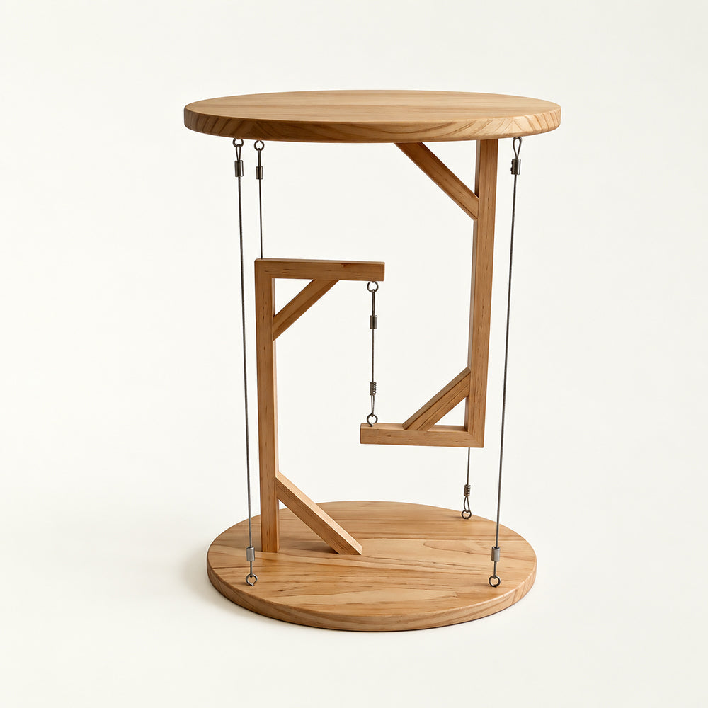 Floating Tension-Cable End Table