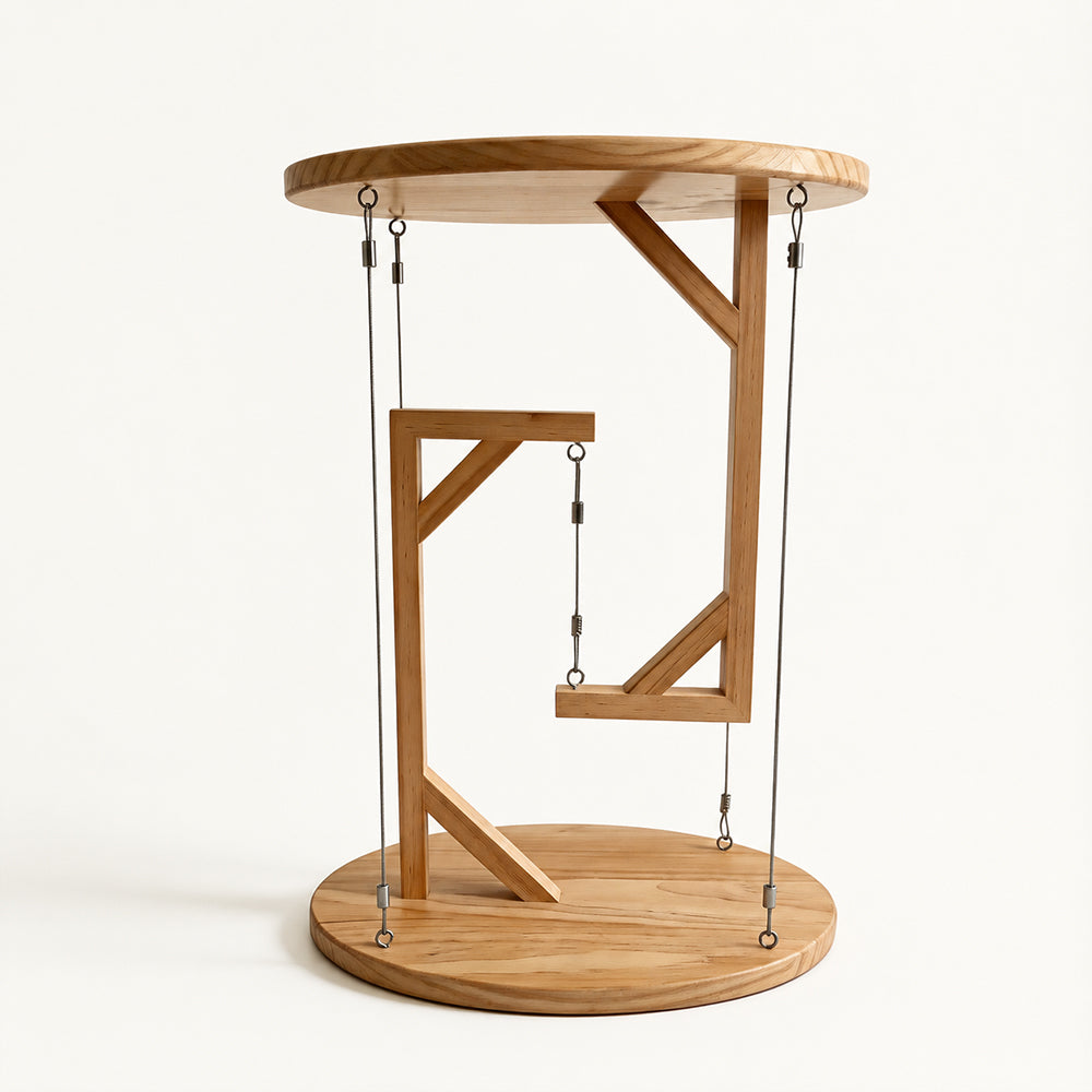 Floating Tension-Cable End Table