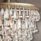 Anabella Round Chandelier 17''23''H