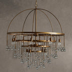 Aubrey Modern Crystal Ball 4 Tier Chandelier