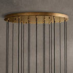 Colleena Fluted Glass Round Chandelier