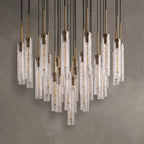 Colleena Fluted Glass Round Chandelier