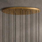 Colleena Fluted Glass Round Chandelier