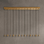 Colleena Linear Hammered Glass Chandelier