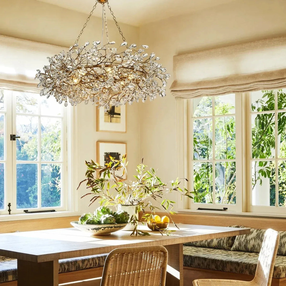 Fiore Crown Chandelier 39" 48" 60"