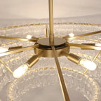 Ghiaccio Glass Oval Chandelier 54''65''