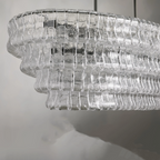 Ghiaccio Glass Oval Chandelier 54''65''