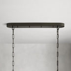 Ghiaccio Glass Oval Chandelier 54''65''