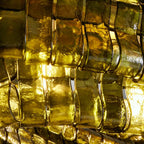 Ghiaccio Glass Oval Chandelier 54''65''
