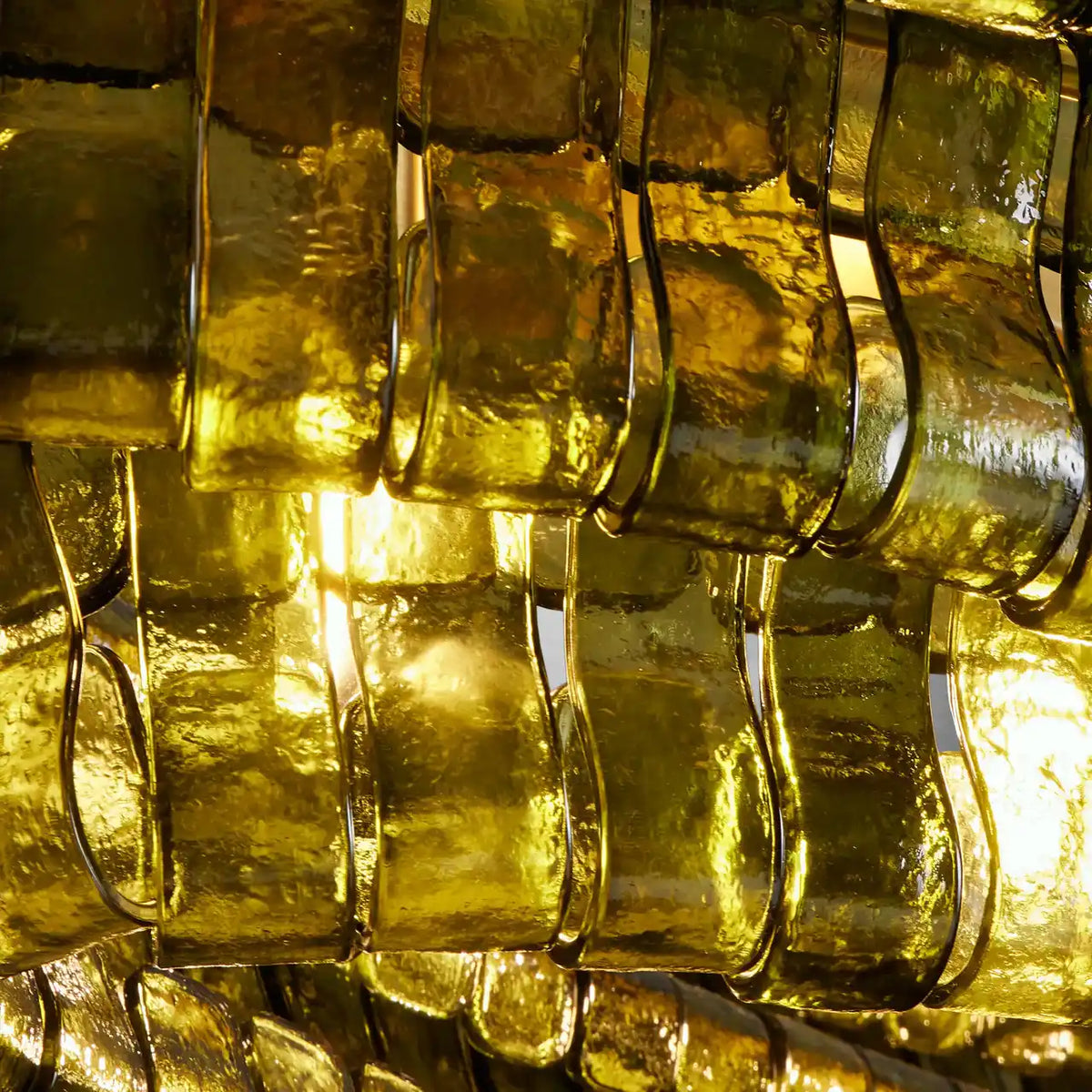 Ghiaccio Glass Oval Chandelier 54''65''
