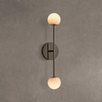 Girouette Alabaster Double Wall Sconce