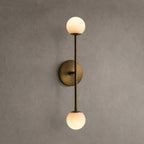 Girouette Alabaster Double Wall Sconce