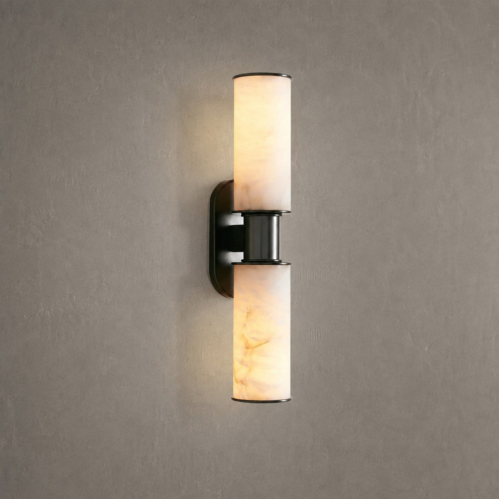 Harlin 2-Light Wall Sconce in Alabaster