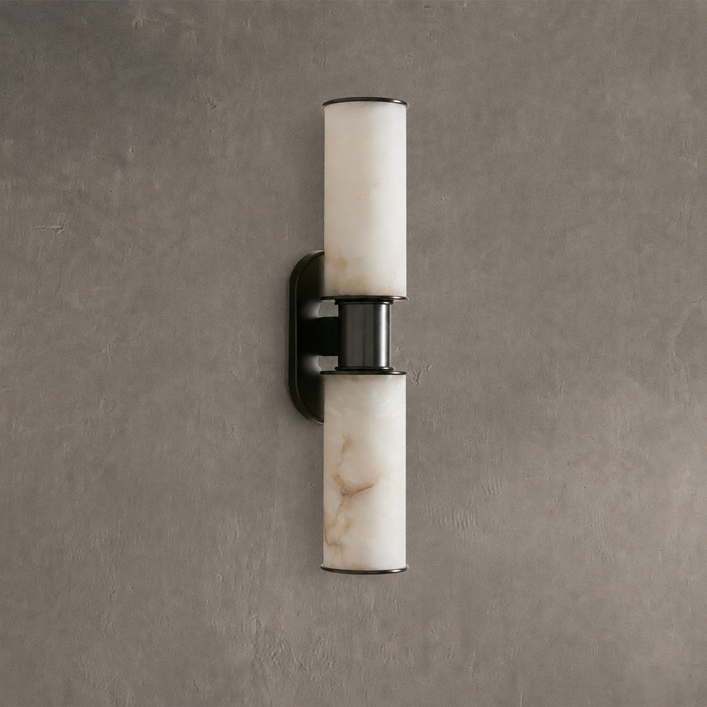 Harlin 2-Light Wall Sconce in Alabaster