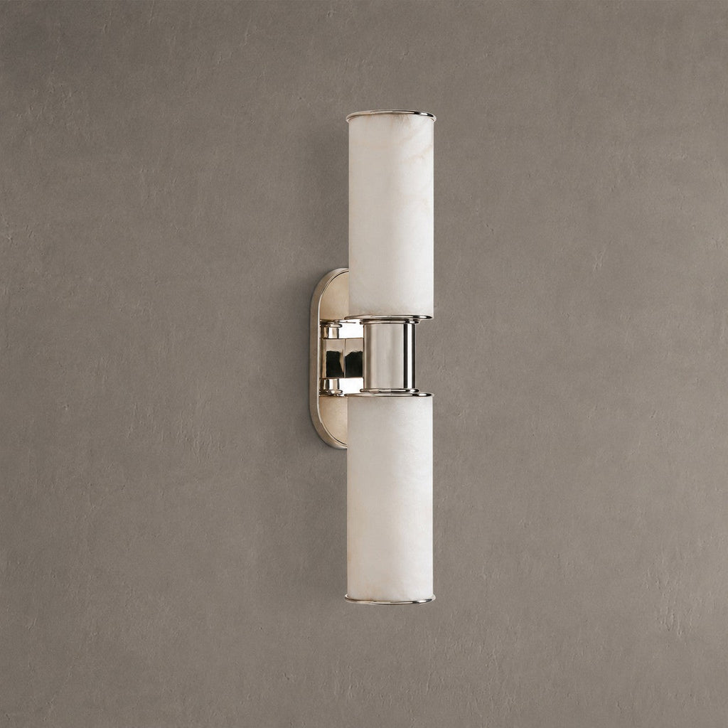 Harlin 2-Light Wall Sconce in Alabaster
