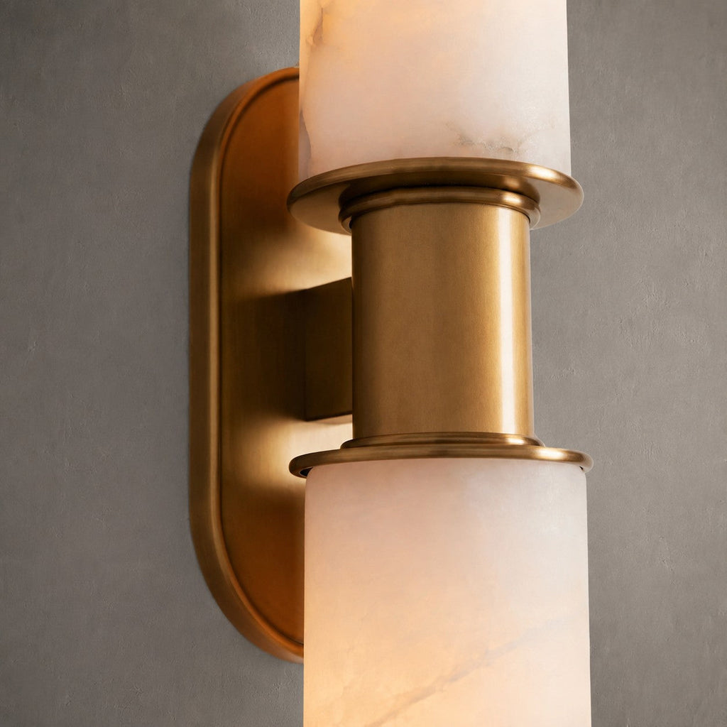 Harlin 2-Light Wall Sconce in Alabaster
