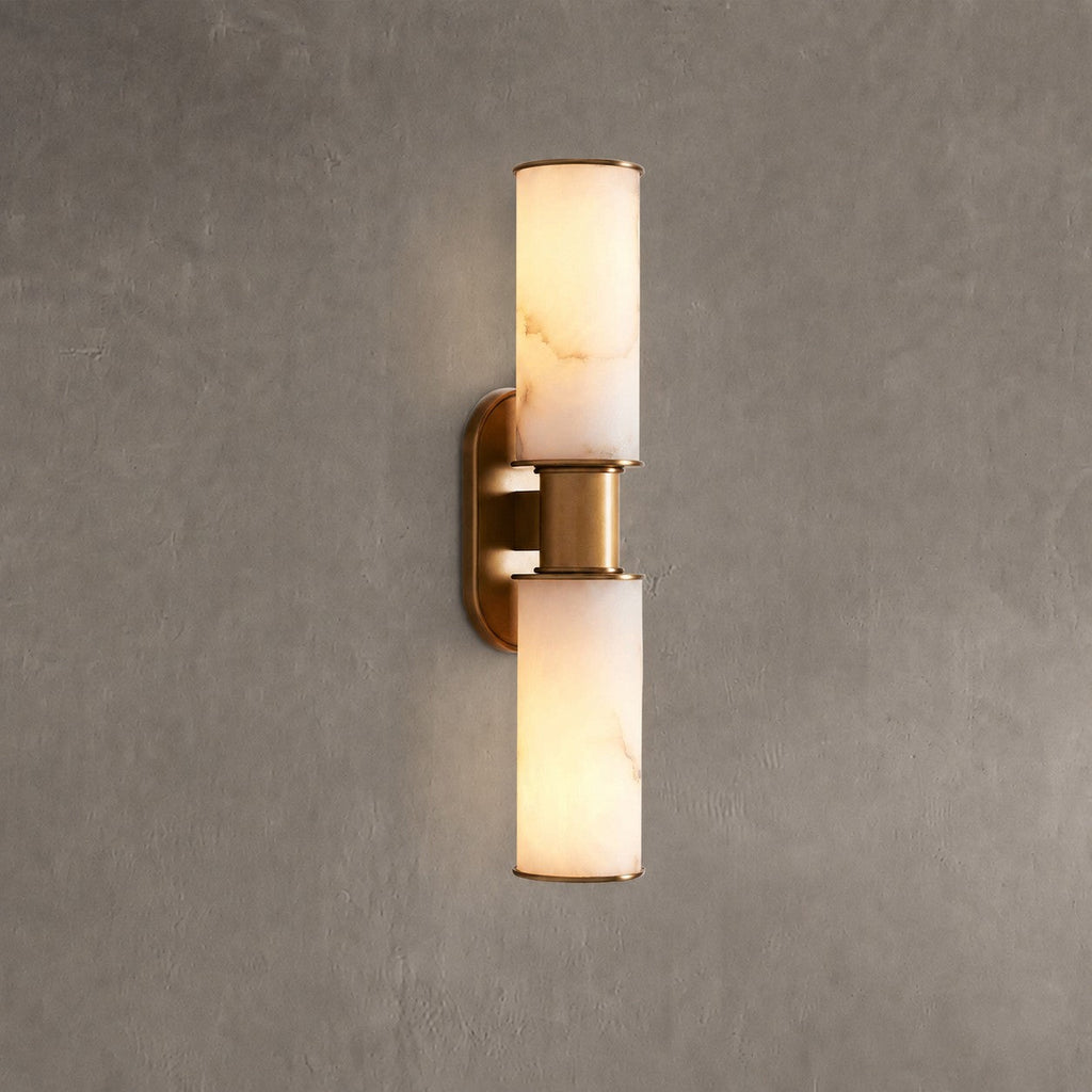 Harlin 2-Light Wall Sconce in Alabaster