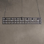 La Cage Rectangular Chandelier 7 Light