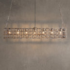 La Cage Rectangular Chandelier 7 Light