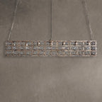 La Cage Rectangular Chandelier 7 Light