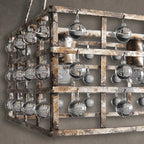 La Cage Rectangular Chandelier 7 Light