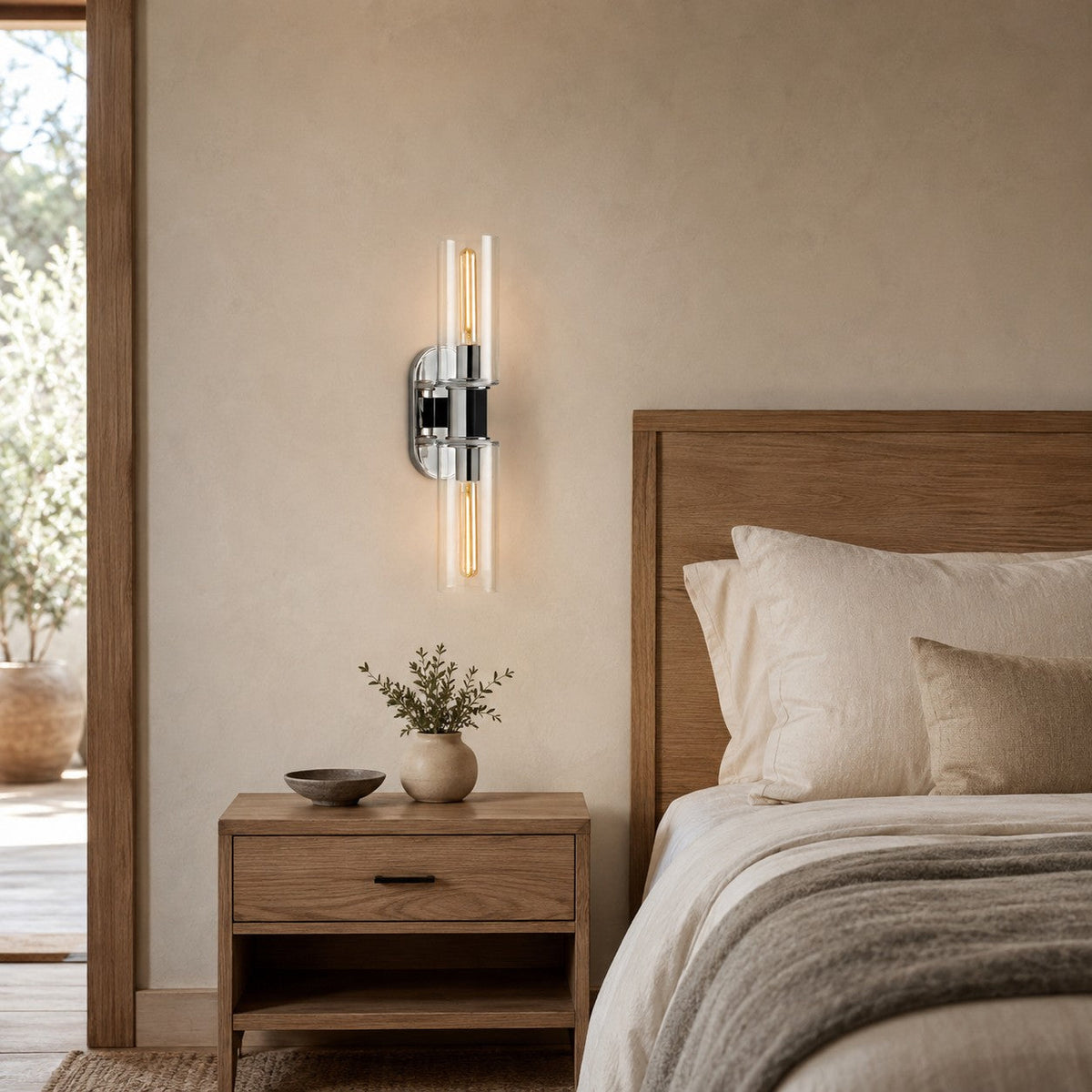 Harlin 2-Light Wall Sconce in Clear