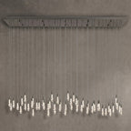 Soltaire Glass Linear Chandelier 87"