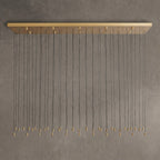 Soltaire Glass Linear Chandelier 87"
