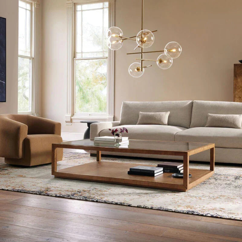 Modern Roscoe Glass Ball Chandelier