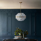 Vienna Round Crystal Chandelier 22"/48"